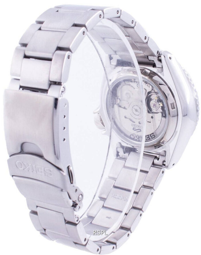 Seiko 5 Sports Automatic Orange Dial Silver Steel Strap Watch For Men - SRPD59K1 - Image 9